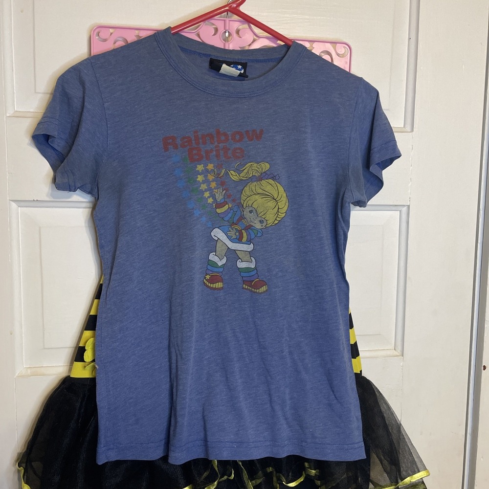 Junk Food Rainbow Brite Tshirt L Blue Retro Cartoon Network Core